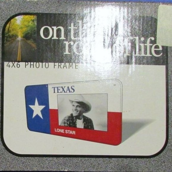 Other - On the Road of Life 4 X 6 Texas Lone Star Photo Frame